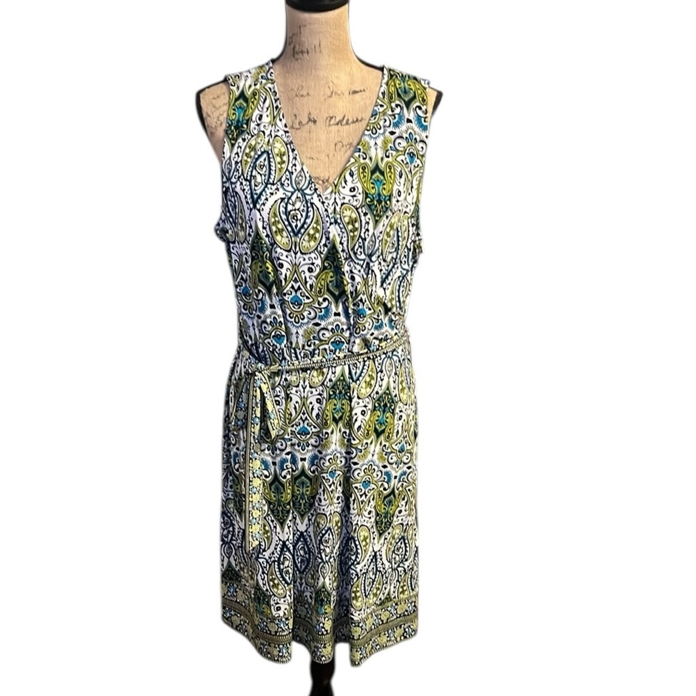 Apt. 9 Green and Blue Wrap Sundress